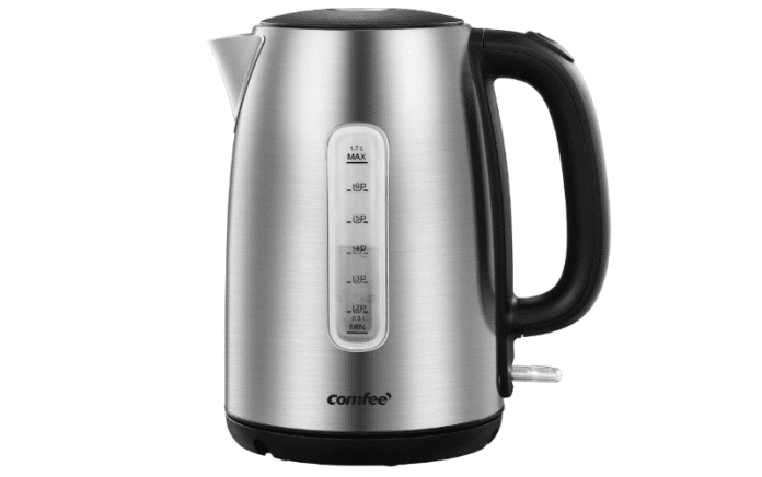 COMFEE' Stainless Steel Cordless Electric Kettle