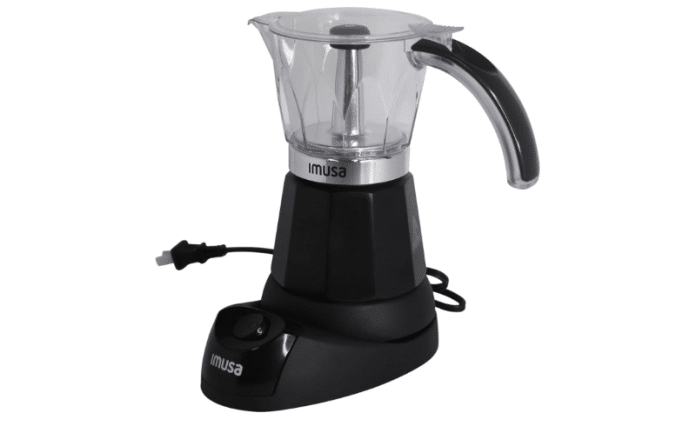 Imusa 3-6 Cup Electric Espresso Maker with Detachable Base